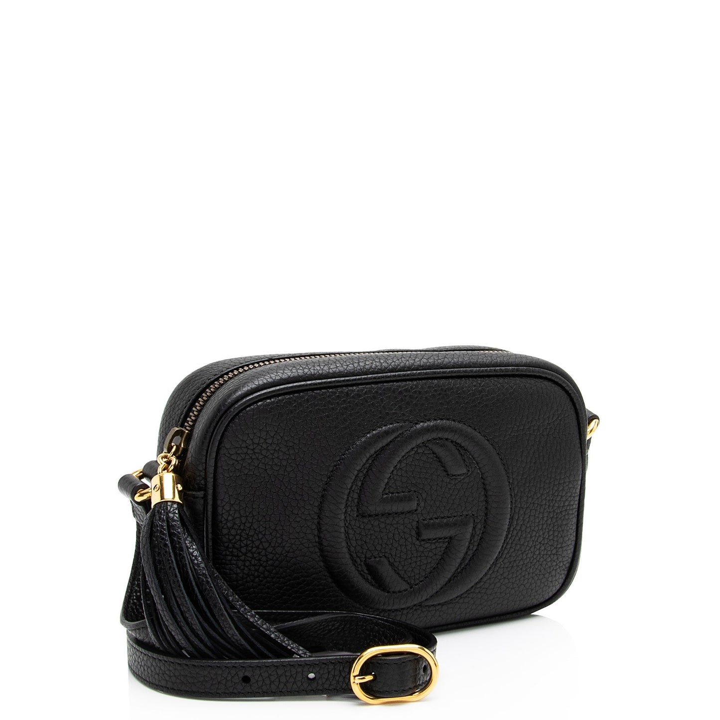 Gucci Soho Disco SHF-X7jJiu Leather Black Mini Crossbody Bag