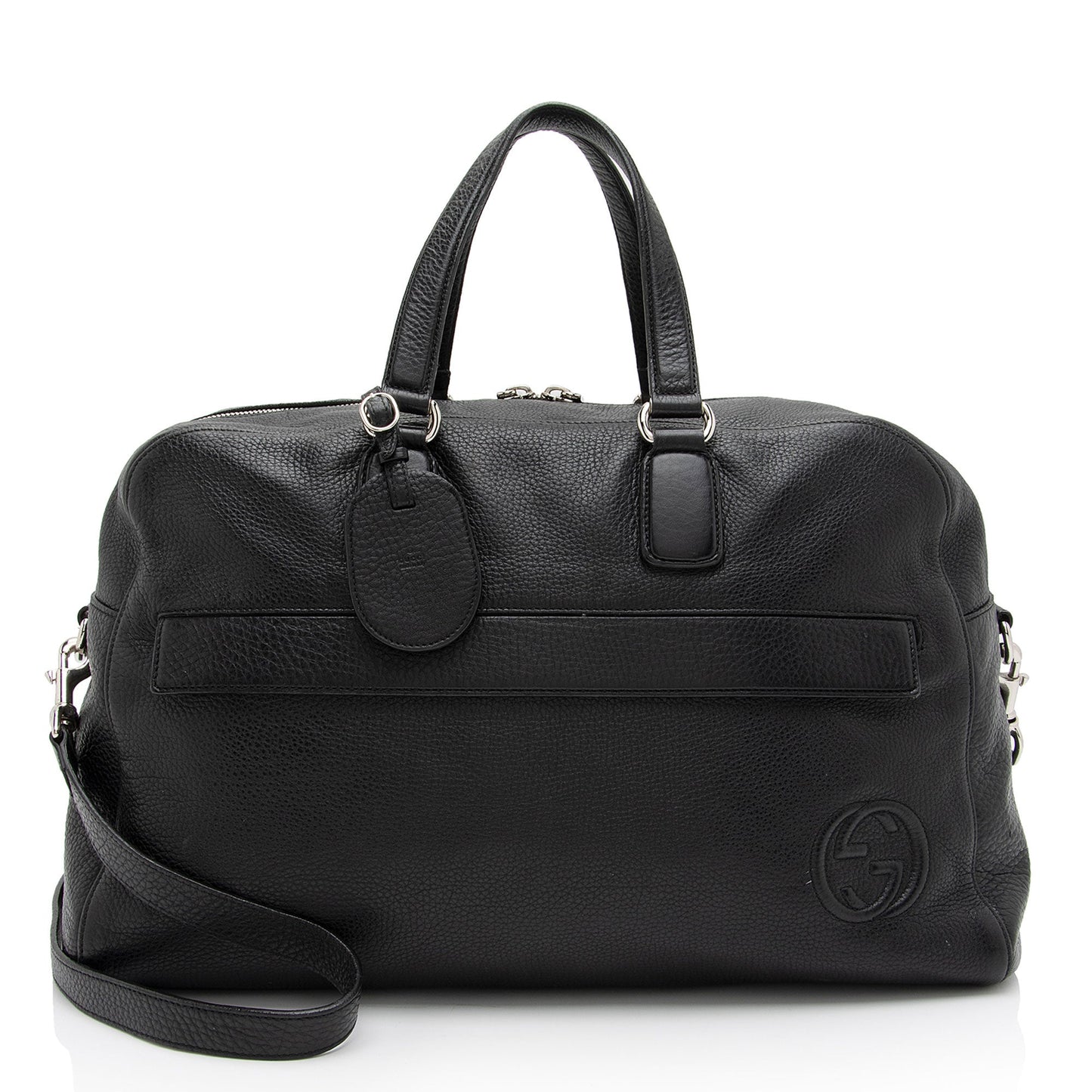 Gucci Soho Duffle SHF-WH9J41 Leather Black Travel Bag