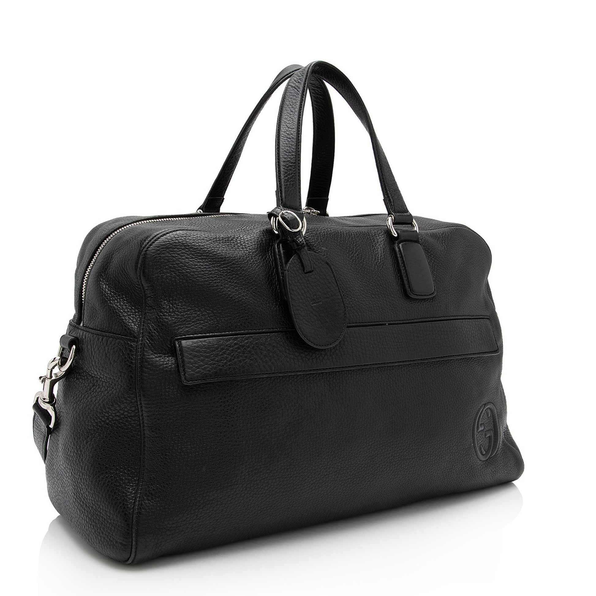 Gucci Soho Duffle SHF-WH9J41 Leather Black Travel Bag