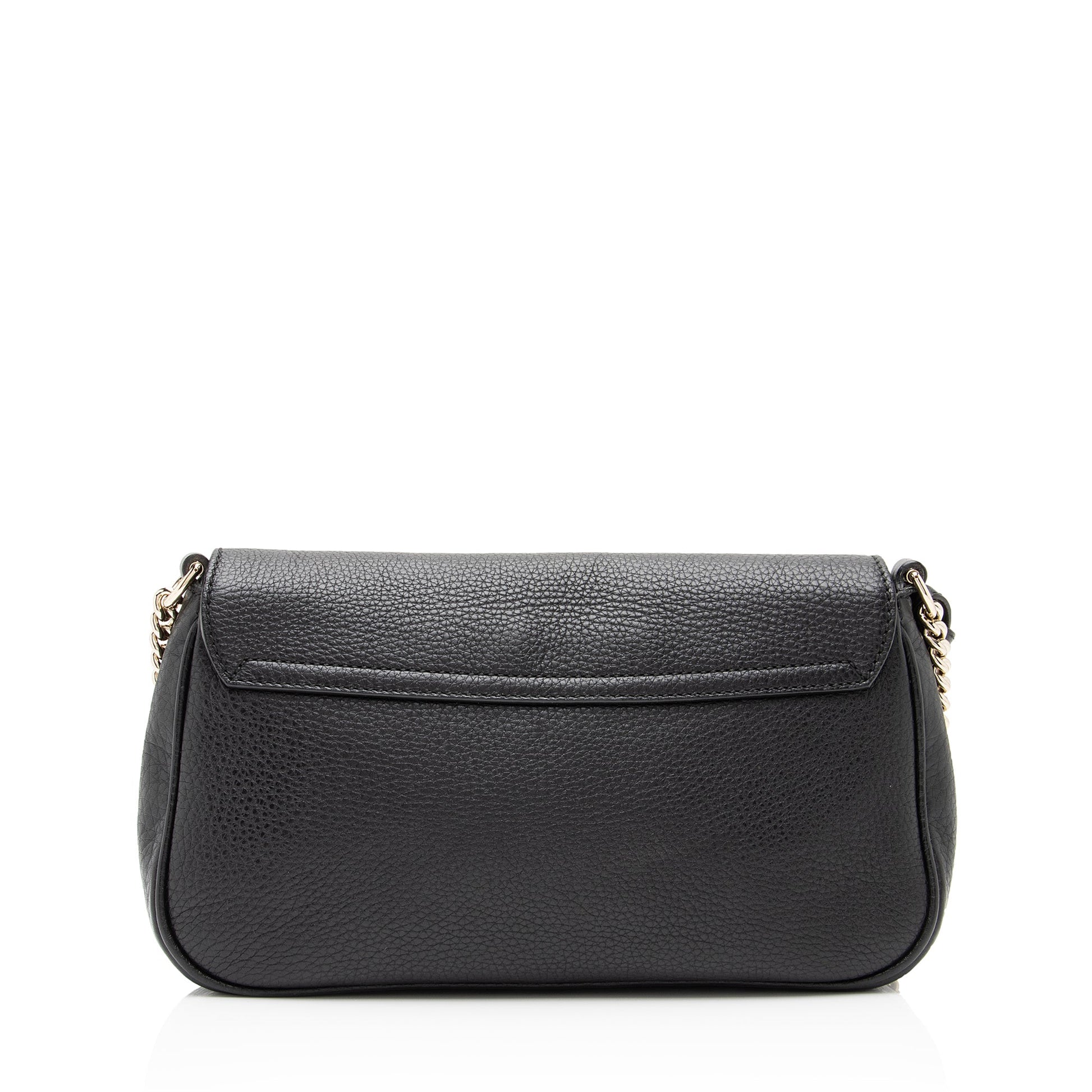 Gucci Soho SHF-toSbyd Leather Black Flap Crossbody Bag