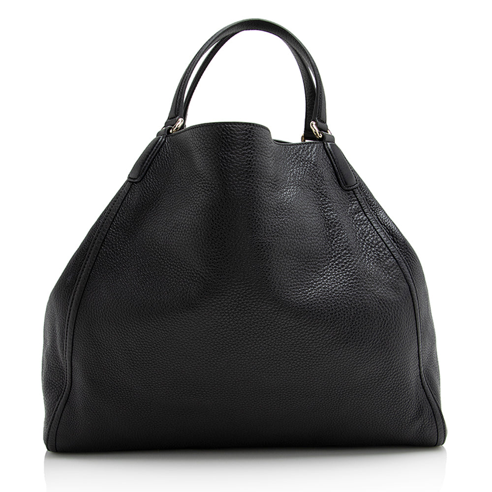 Gucci Soho SHF Leather Black Large Tote Bag