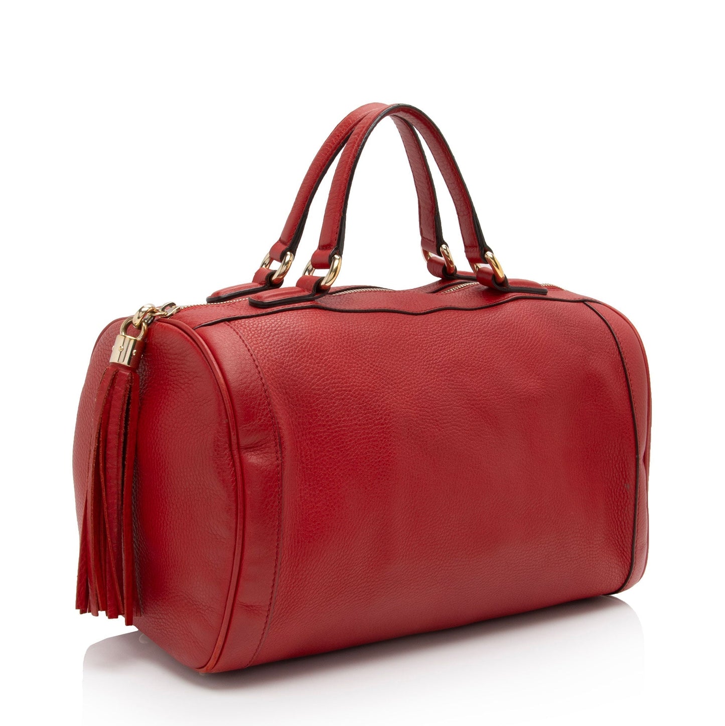 Gucci Soho Boston SHF-Xicyed Leather Red Medium Satchel Bag