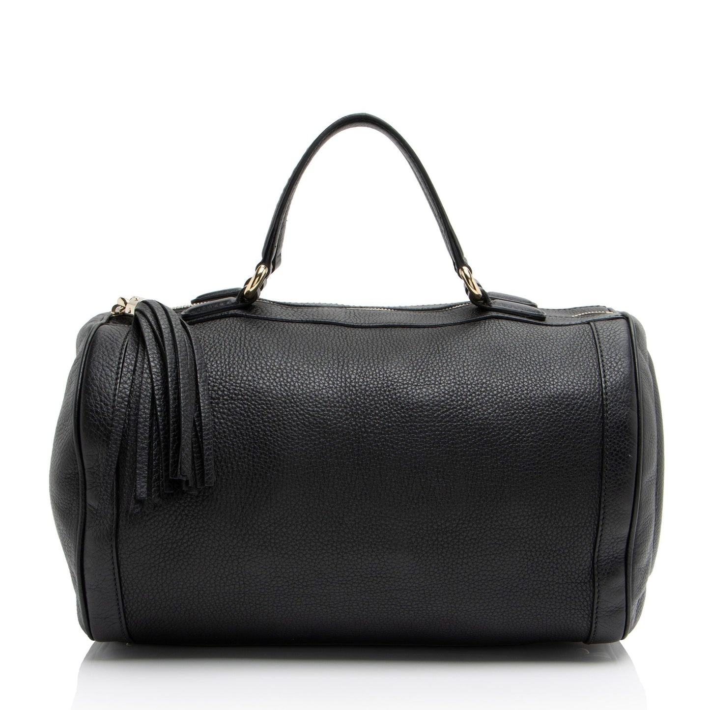 Gucci Soho Boston Leather Black Medium Satchel Bag