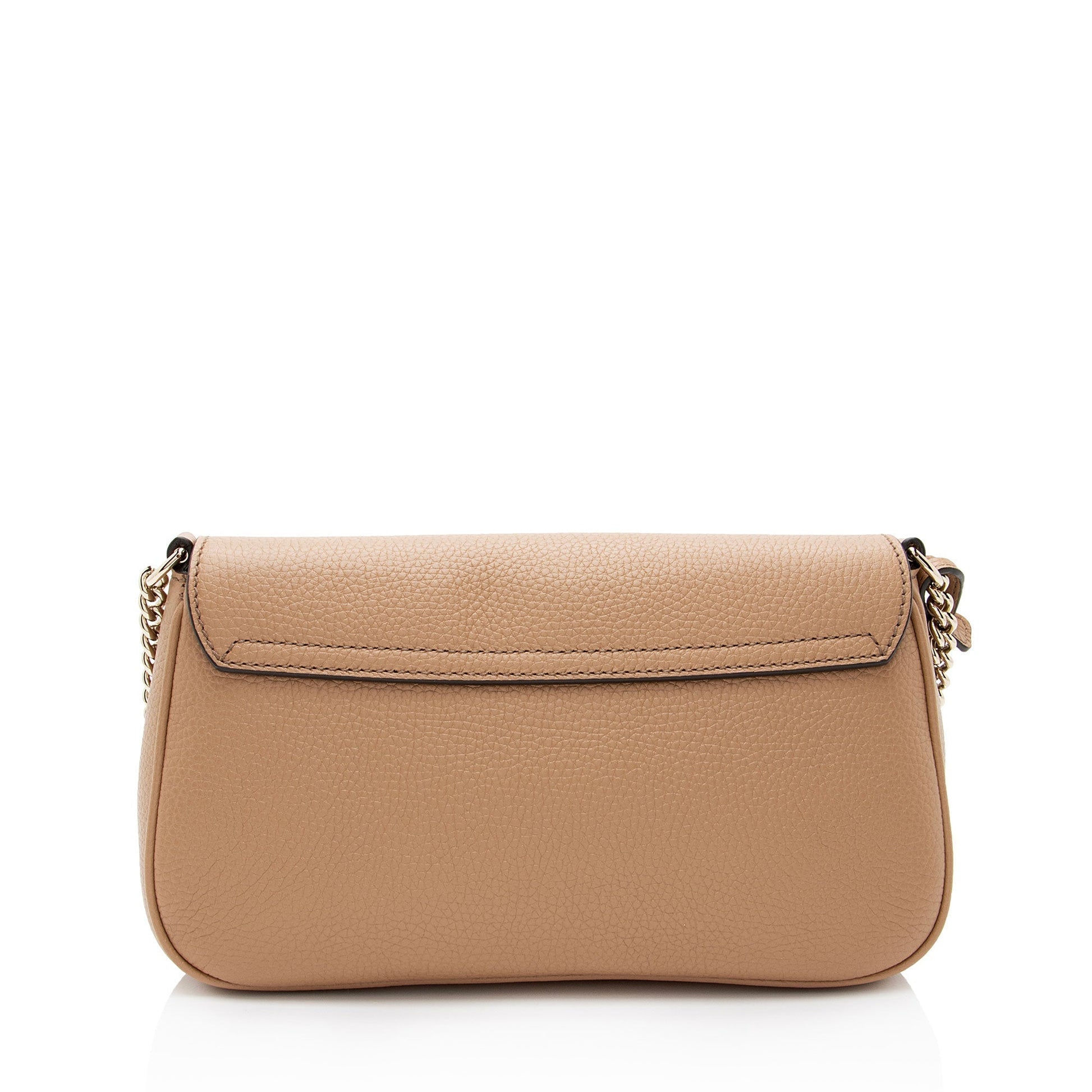 Gucci Soho Leather Brown Medium Flap Crossbody Bag