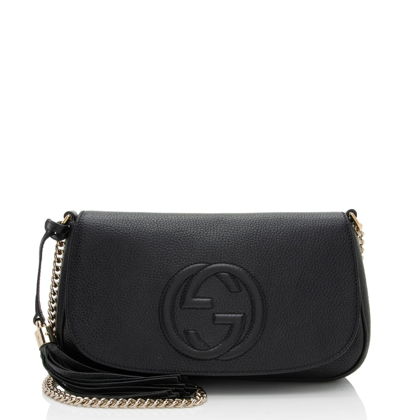 Gucci Soho Leather Medium Flap Crossbody Bag