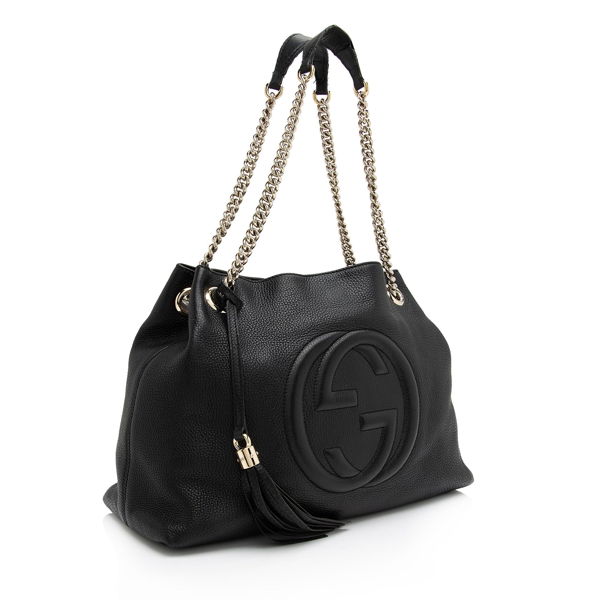 Gucci Soho SHF-z5xvTo Leather Black Medium Shoulder Bag