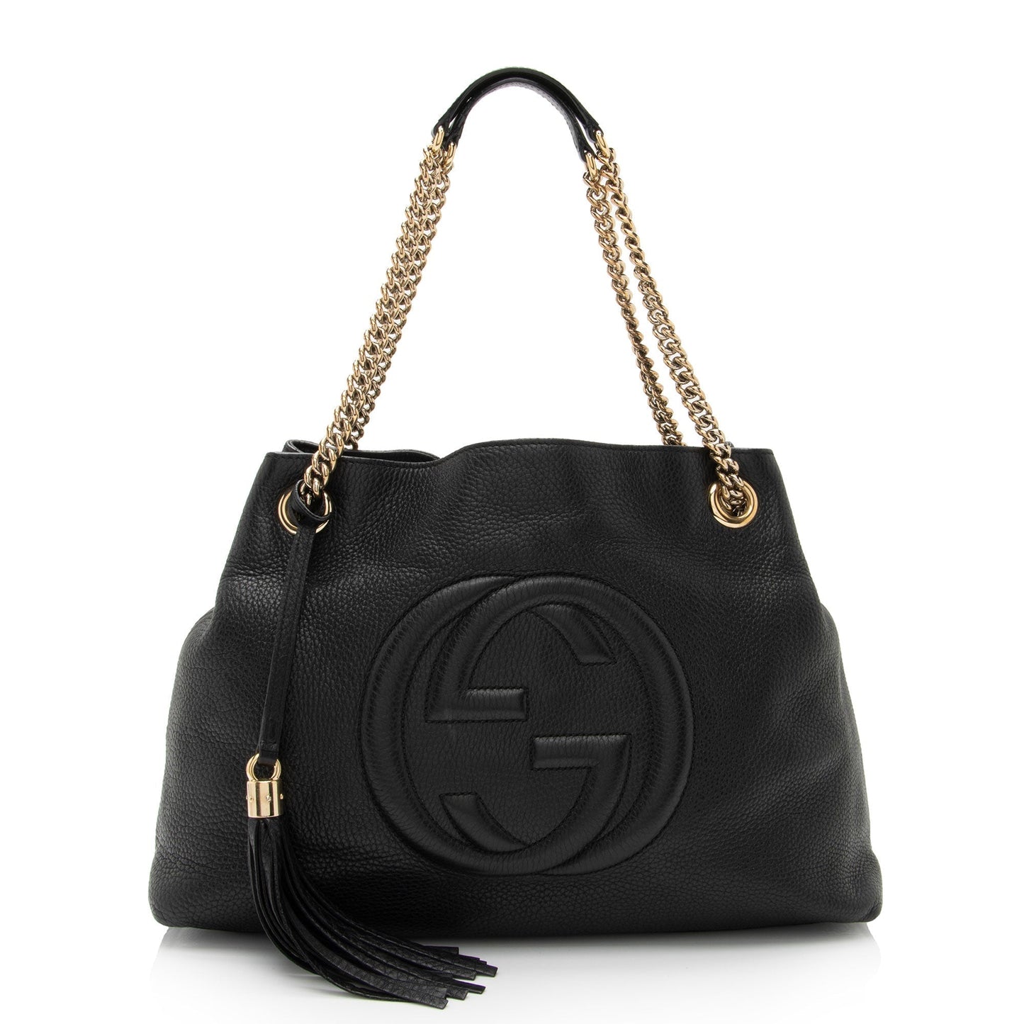 Gucci Soho SHF-8jQb4S Leather Black Medium Shoulder Bag