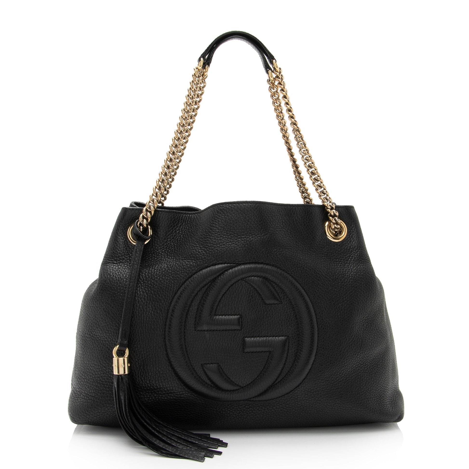 Gucci Soho SHF-8jQb4S Leather Black Medium Shoulder Bag