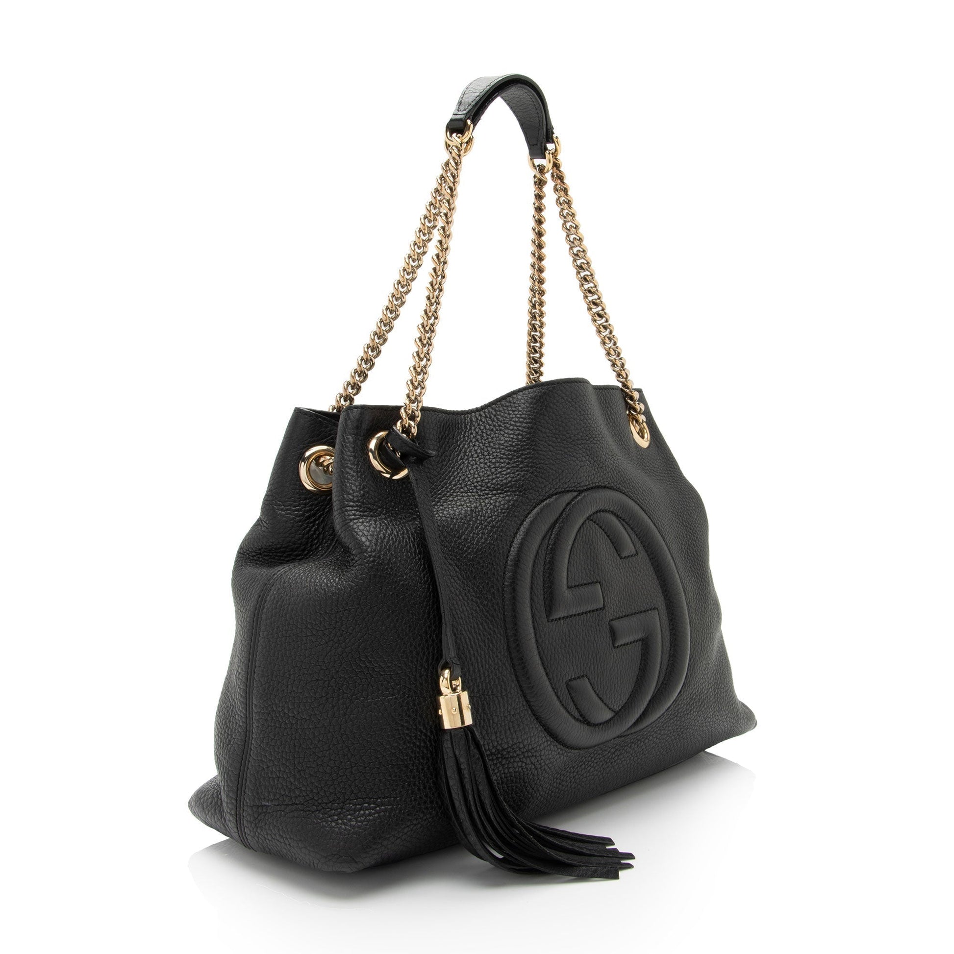 Gucci Soho SHF-8jQb4S Leather Black Medium Shoulder Bag