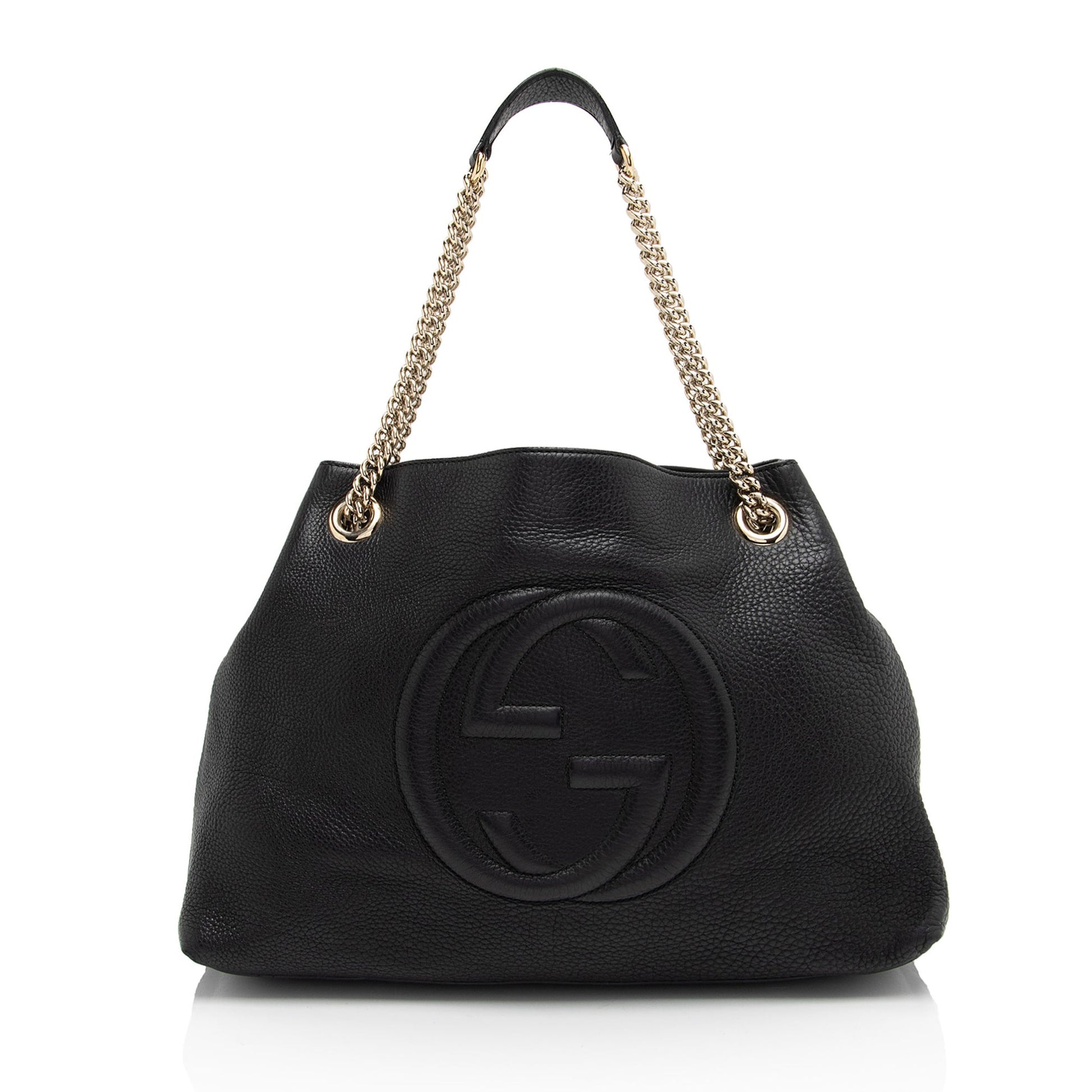 Gucci Soho SHF-52sRr2 Leather Black Medium Shoulder Bag