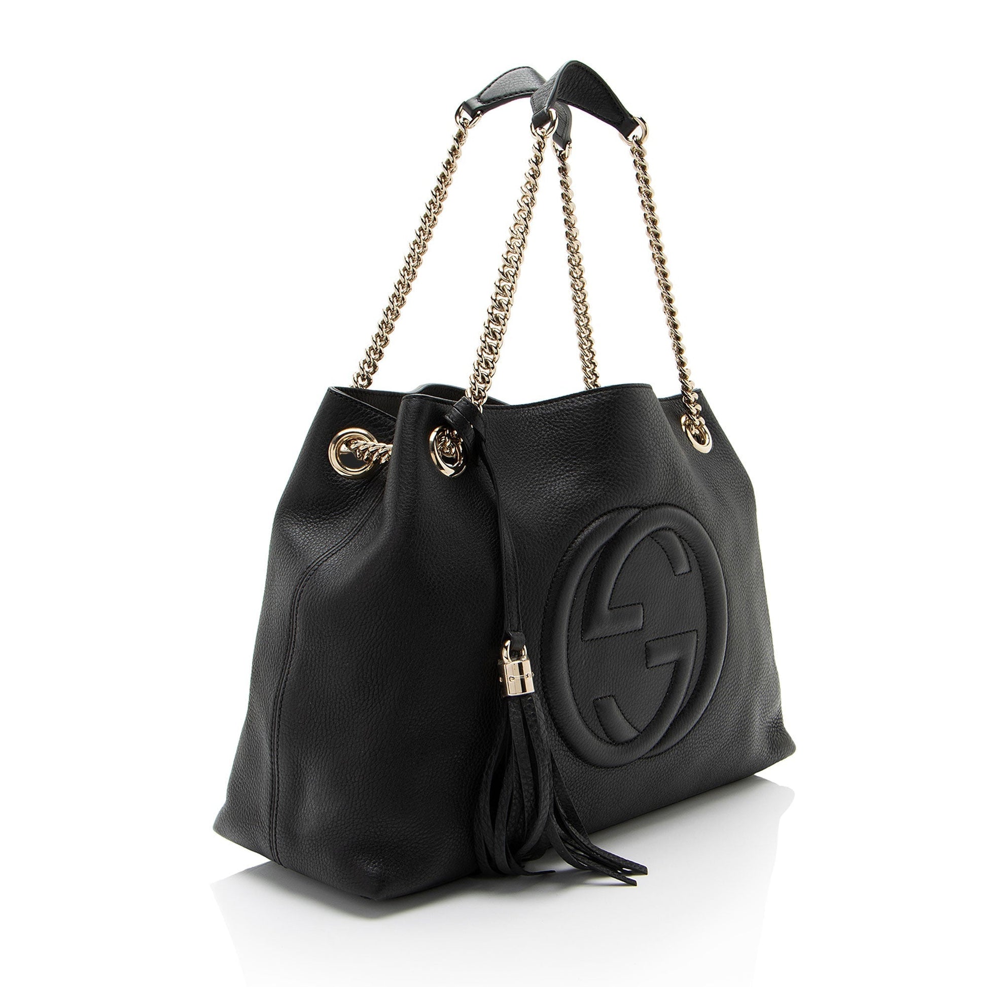 Gucci Soho SHF-u260oT Leather Black Medium Shoulder Bag