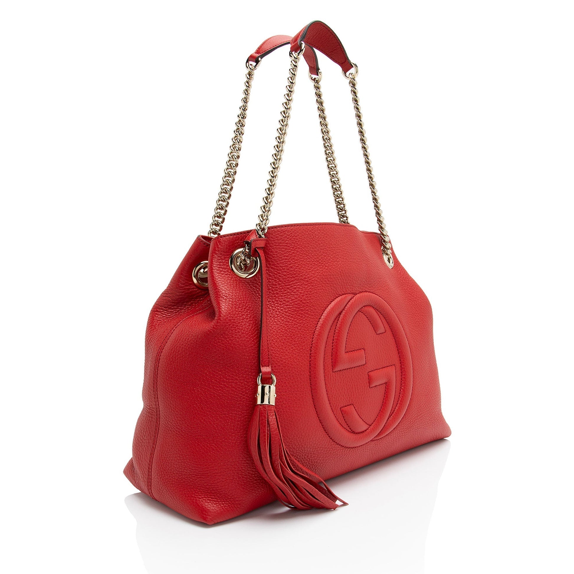 Gucci Soho Leather Red Medium Shoulder Bag