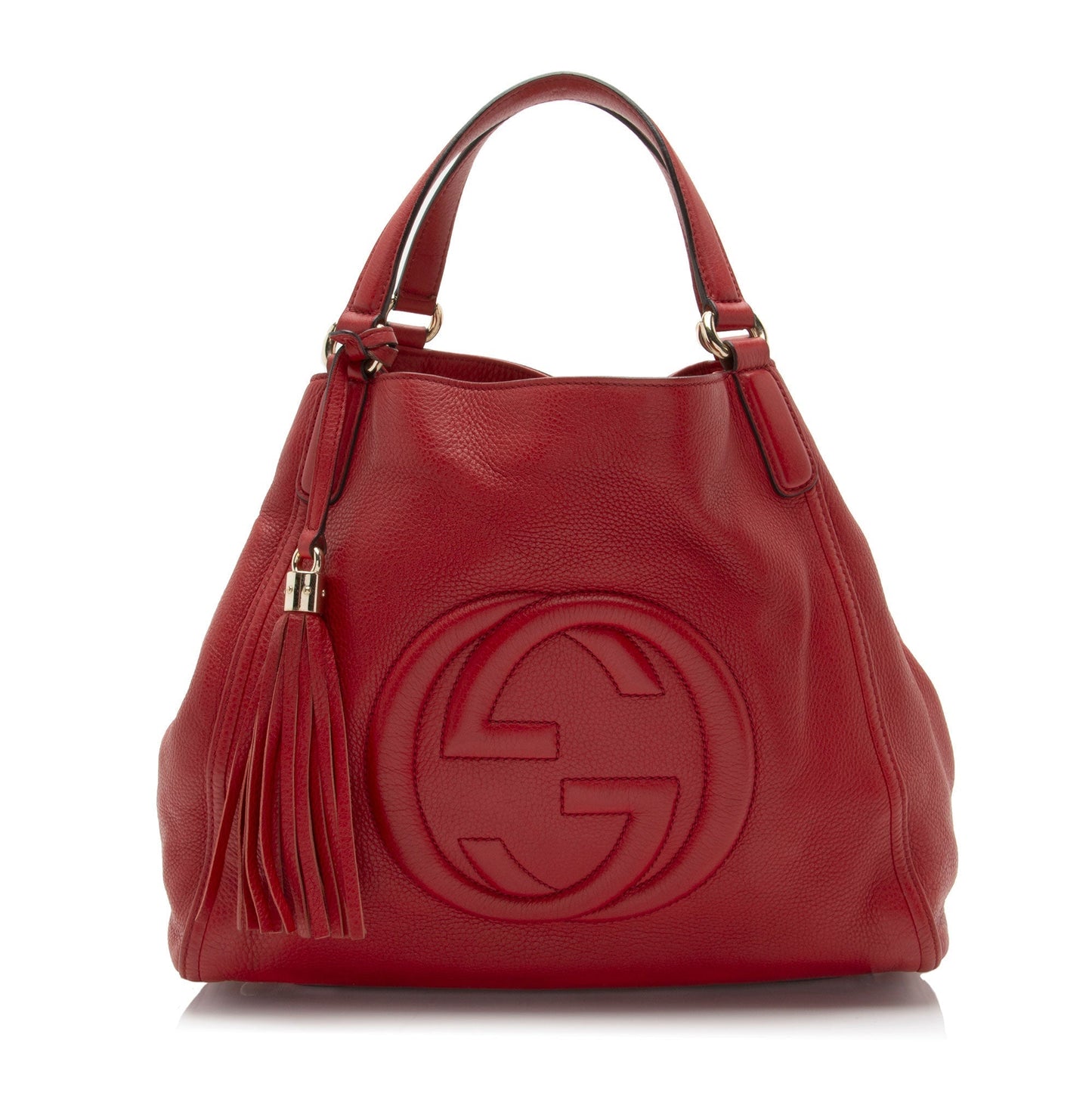 Gucci Soho SHF-hElGf2 Leather Red Medium Tote Bag