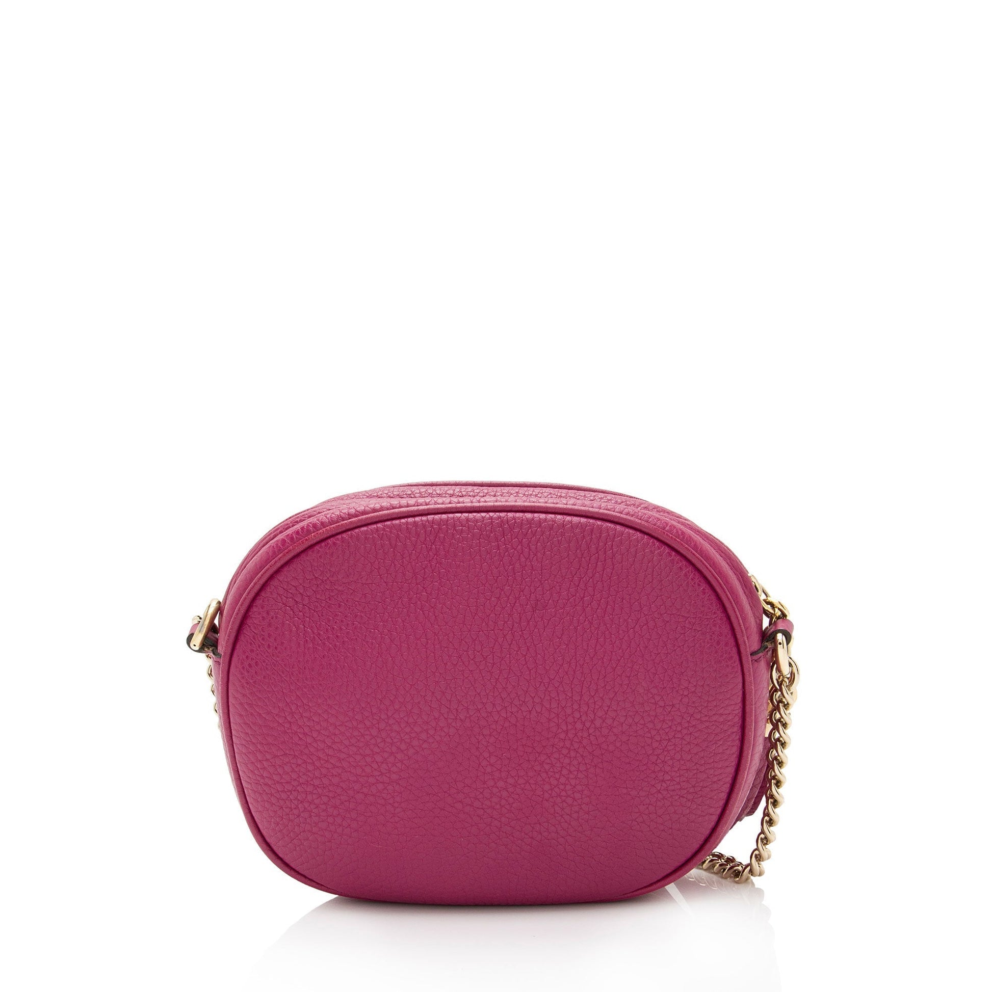 Gucci Soho SHF-8kN0JE Leather Pink Mini Chain Crossbody Bag