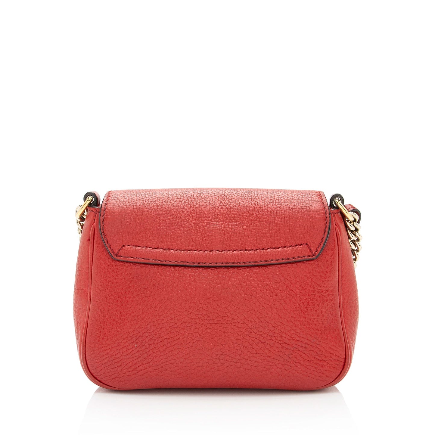 Gucci Soho SHF-AYxiLF Leather Red Small Chain Shoulder Bag