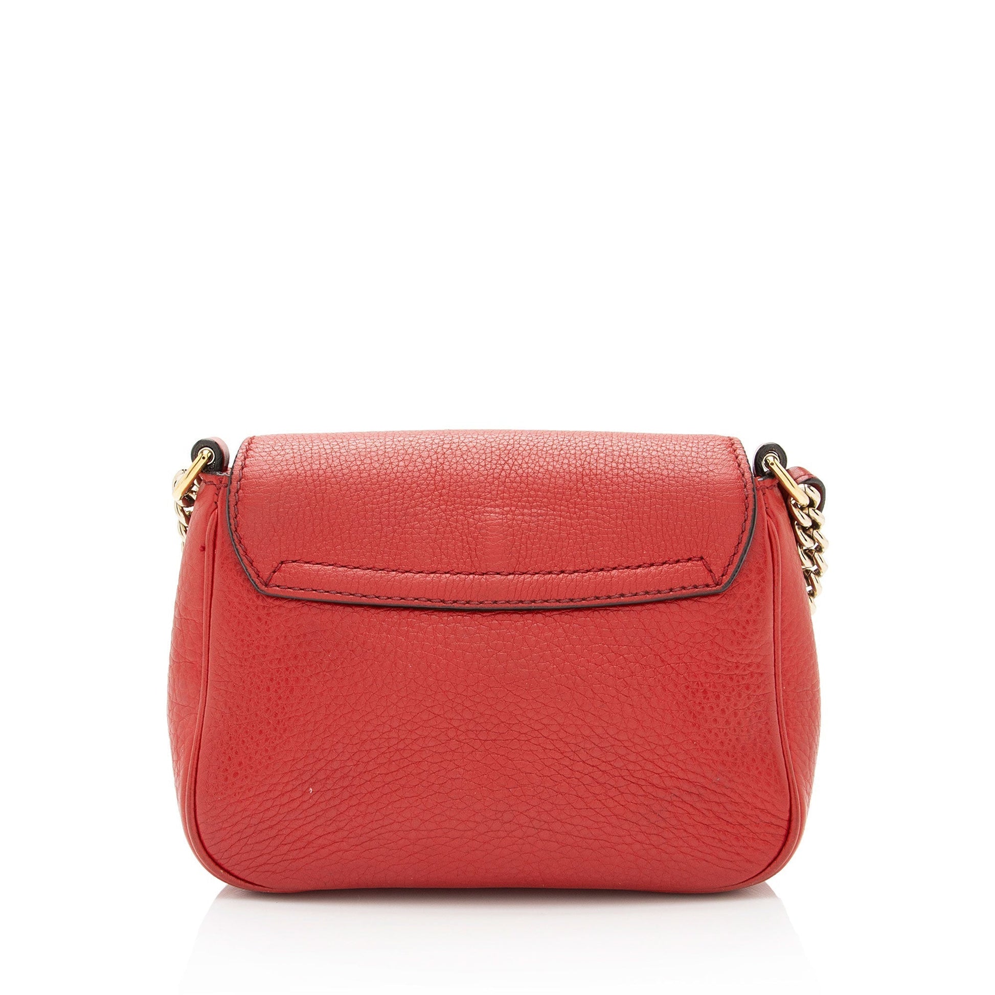 Gucci Soho SHF-AYxiLF Leather Red Small Chain Shoulder Bag