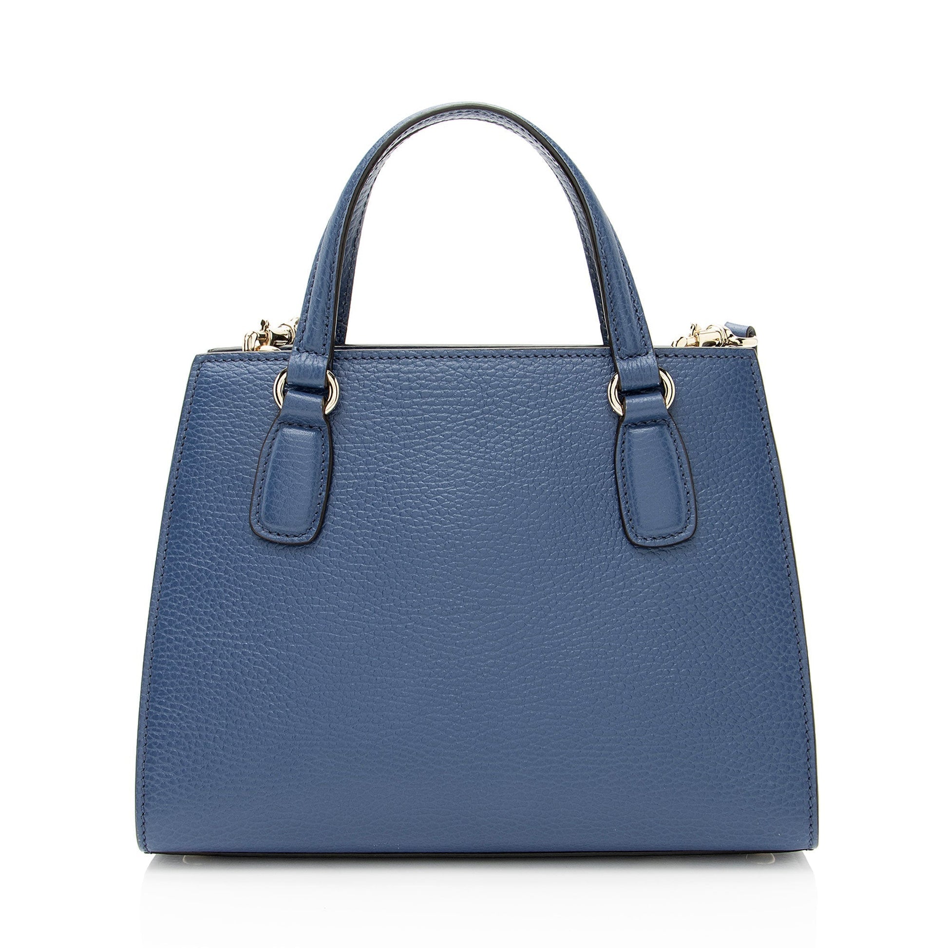 Gucci Soho Leather Blue Small Satchel Bag