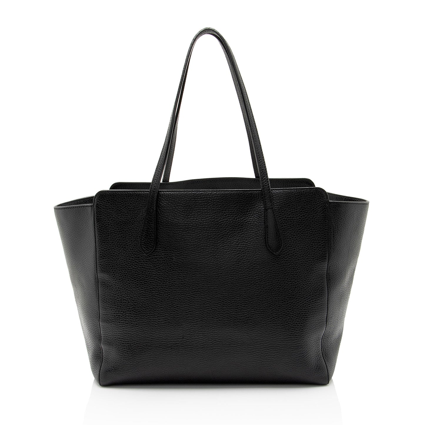 Gucci Swing SHF-b8kgN9 Leather Black Medium Tote Bag