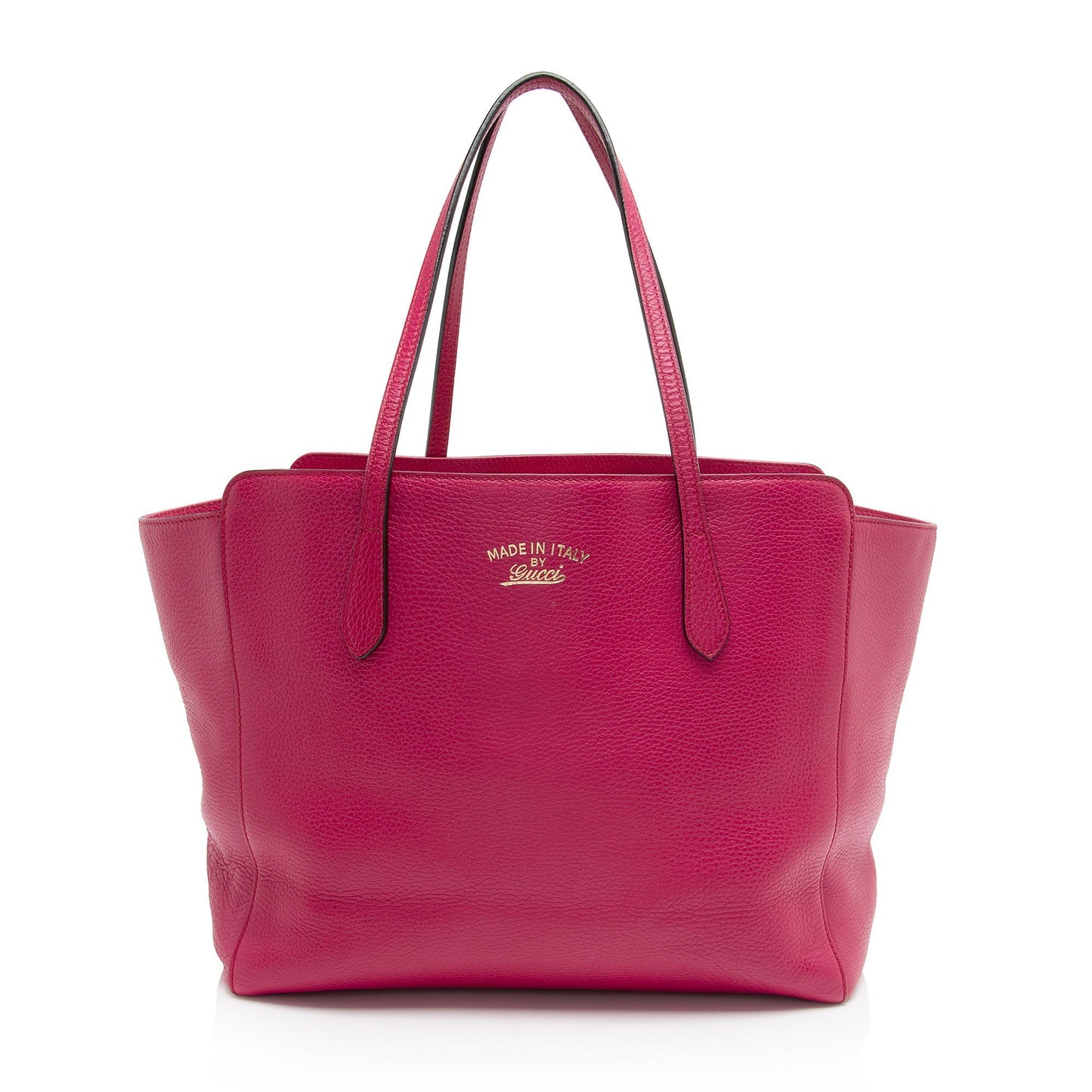Gucci Swing Leather Pink Medium Tote Bag