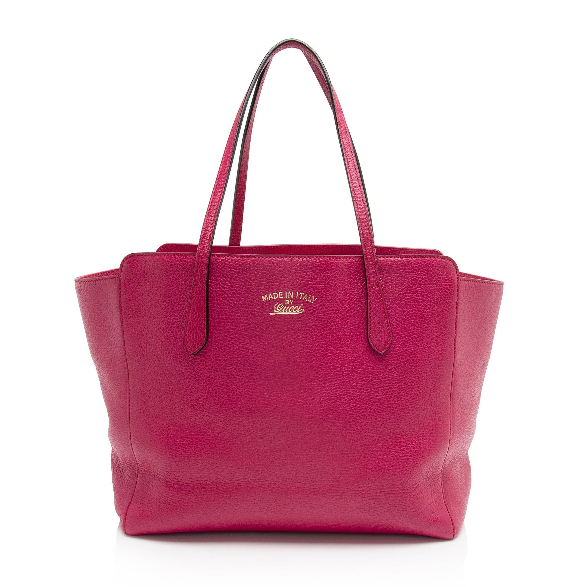 Gucci Swing Leather Pink Medium Tote Bag