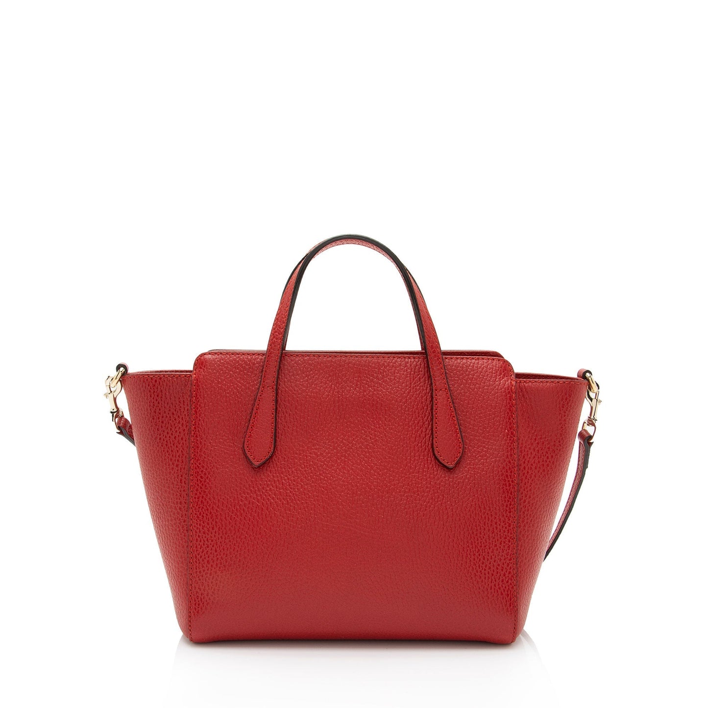 Gucci Swing SHF-Z3RpxJ Leather Red Mini Tote Bag