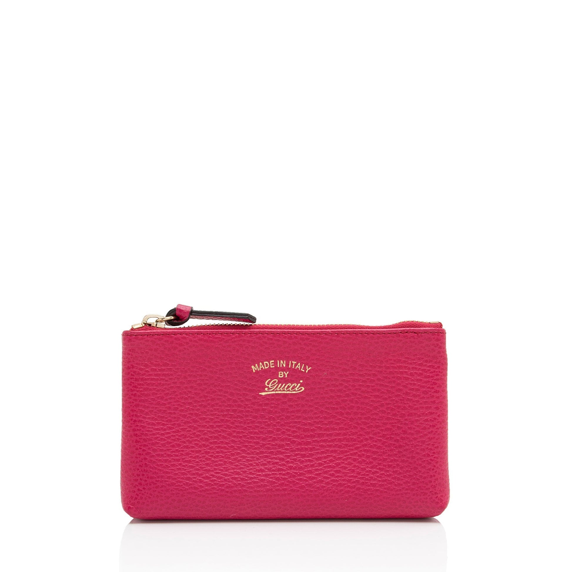 Gucci Swing Pouch SHF-ao2au6 Leather Pink Small Clutch Bag