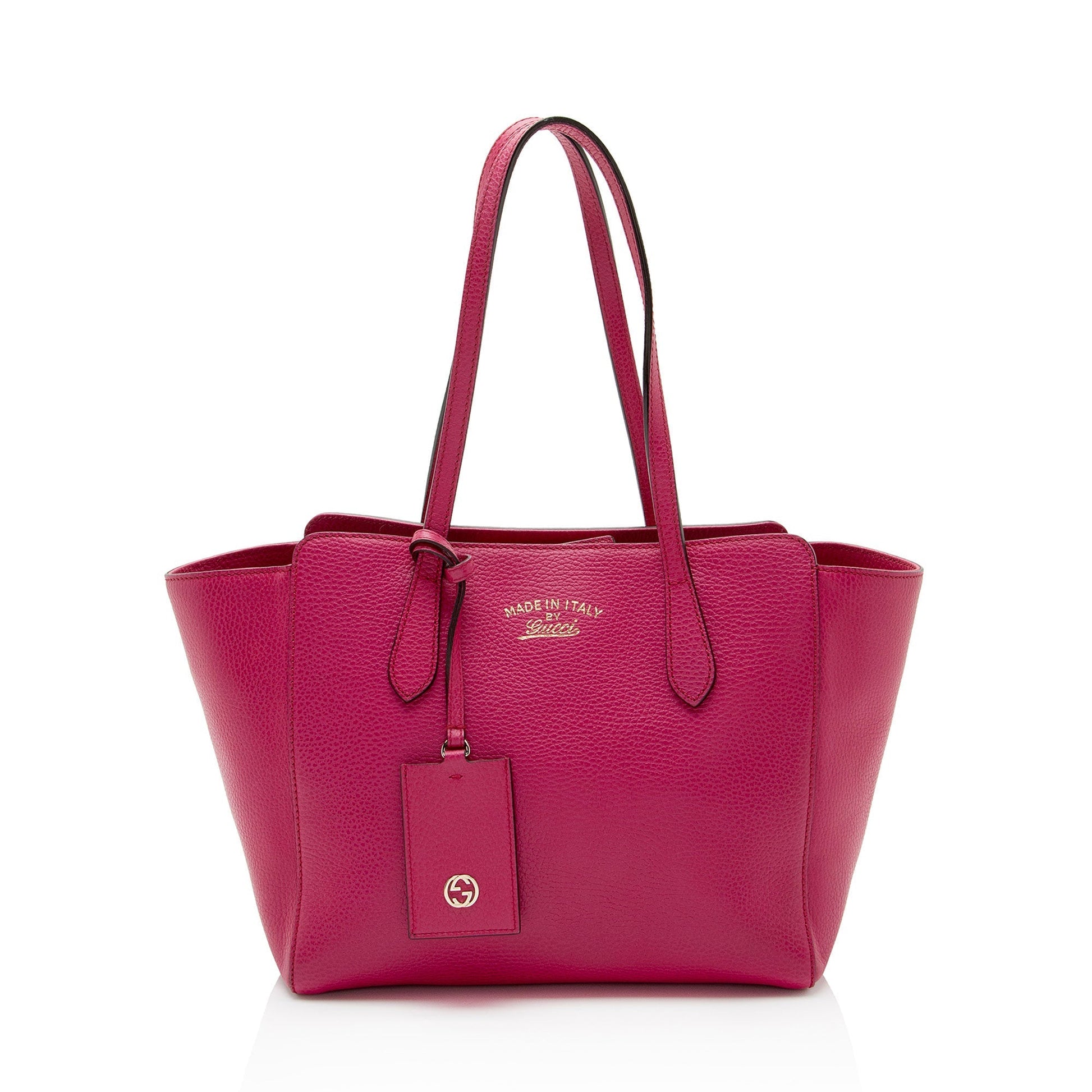 Gucci Swing Leather Pink Small Tote Bag