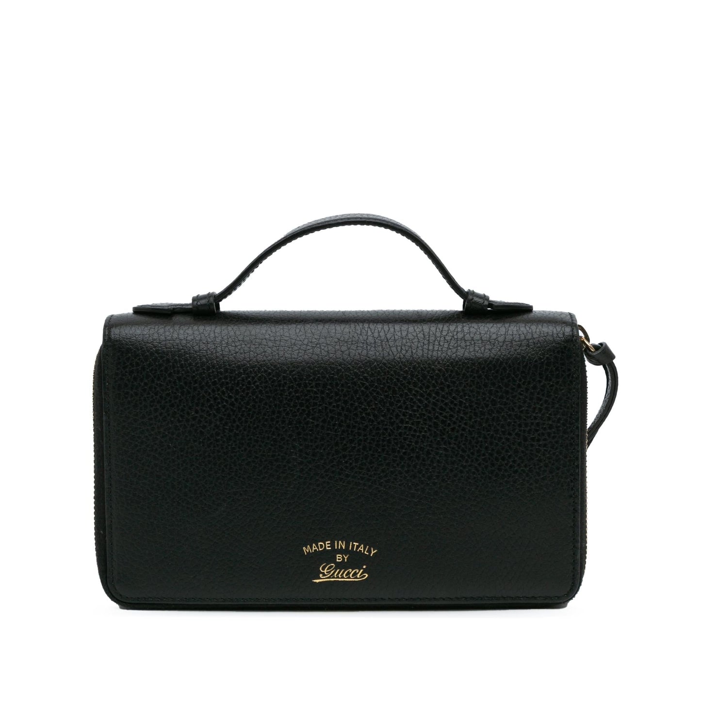 Gucci Swing Organizer Leather Calf Black Small Travel Bag