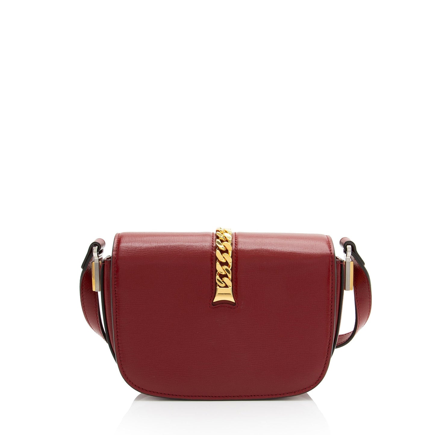 Gucci Sylvie Leather Red Mini Crossbody Bag