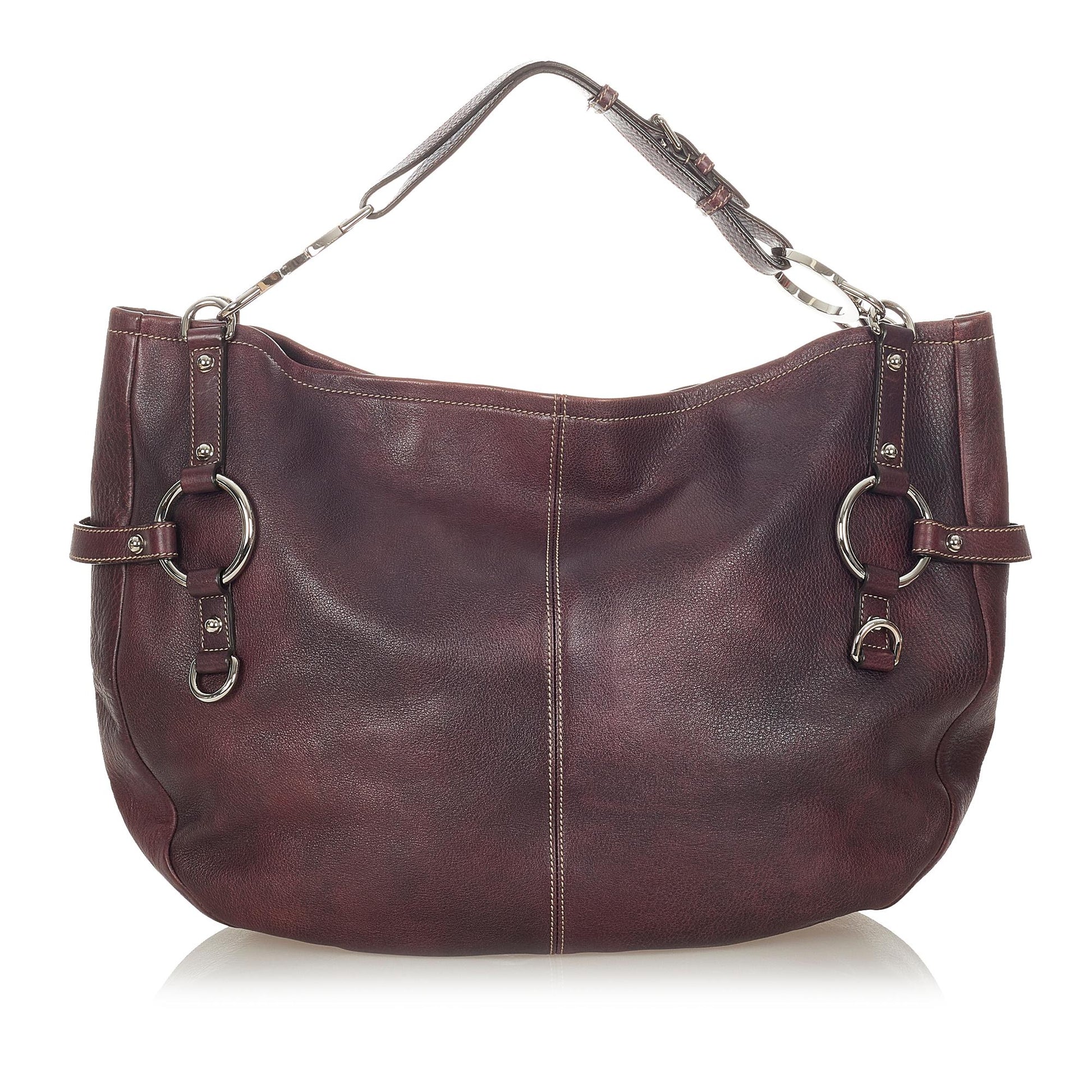 Gucci SHG Leather Calf Brown Tote Bag