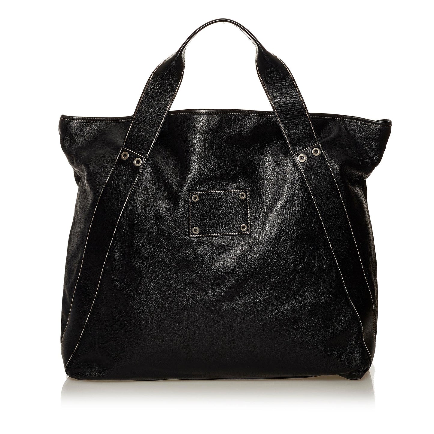 Gucci SHG Leather Calf Black Tote Bag Bag Shg