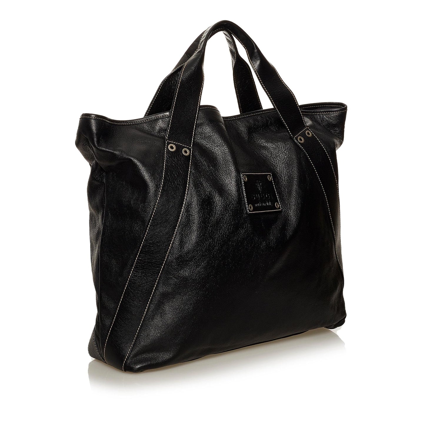 Gucci SHG Leather Calf Black Tote Bag Bag Shg