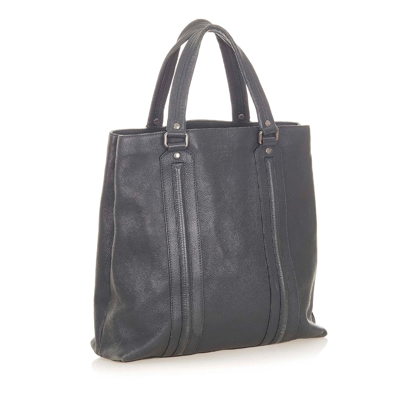 Gucci SHG Leather Calf Black Tote Bag 5