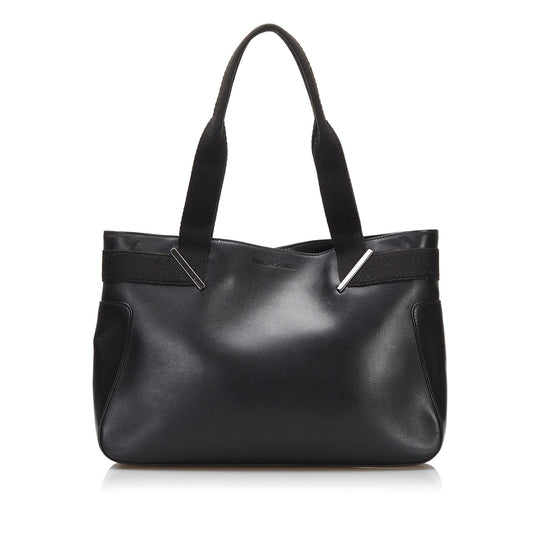 Gucci SHG-s8JgEV Leather Calf Black Tote Bag
