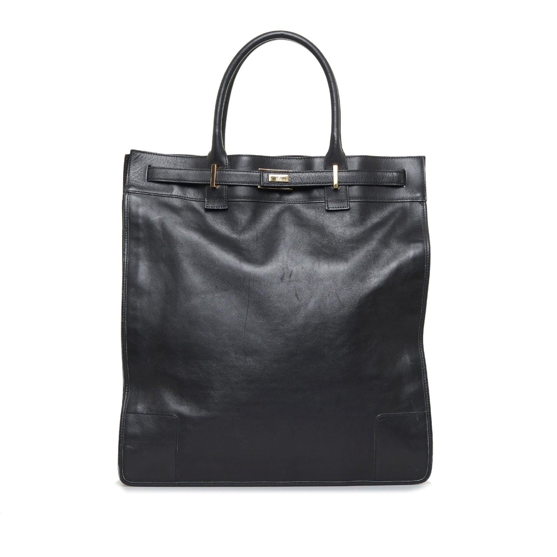 Gucci SHG-x1RoCi Leather Calf Black Tote Bag