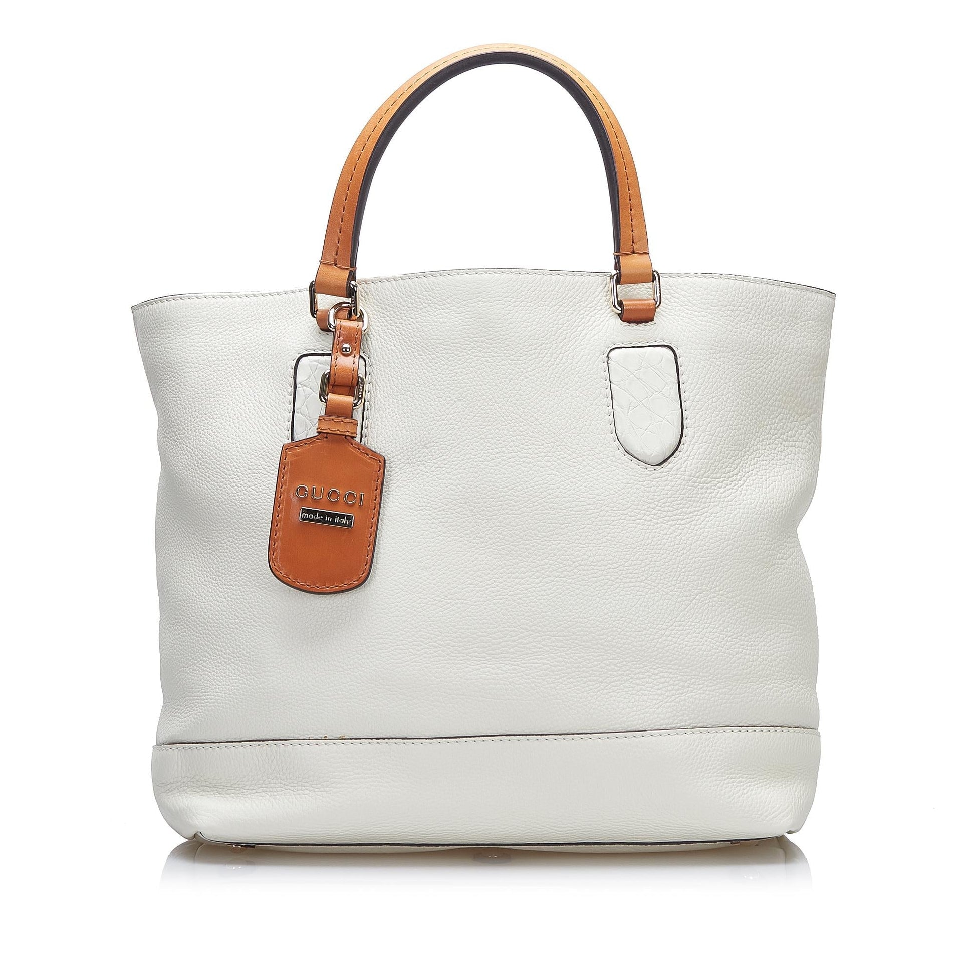 Gucci SHG-Almxjz Leather Calf White Tote Bag