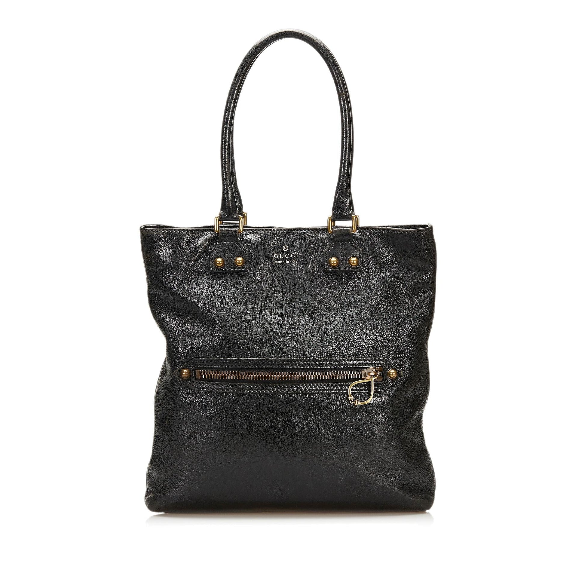 Gucci SHG Leather Calf Black Tote Bag