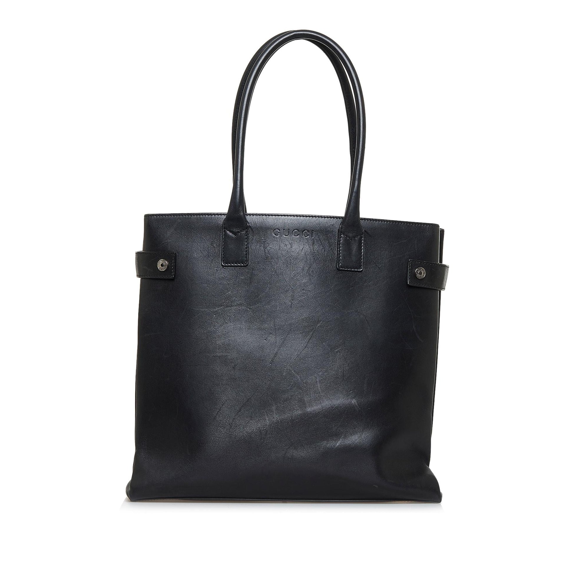 Gucci SHG-dM6Pss Leather Calf Black Tote Bag