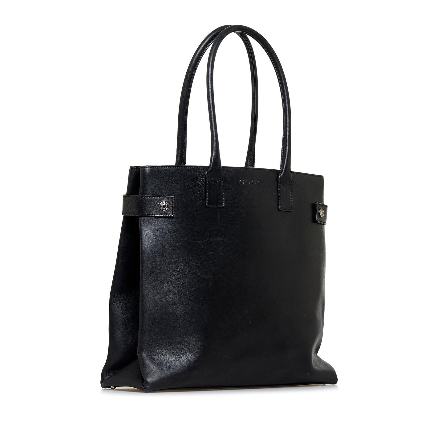Gucci SHG-dM6Pss Leather Calf Black Tote Bag