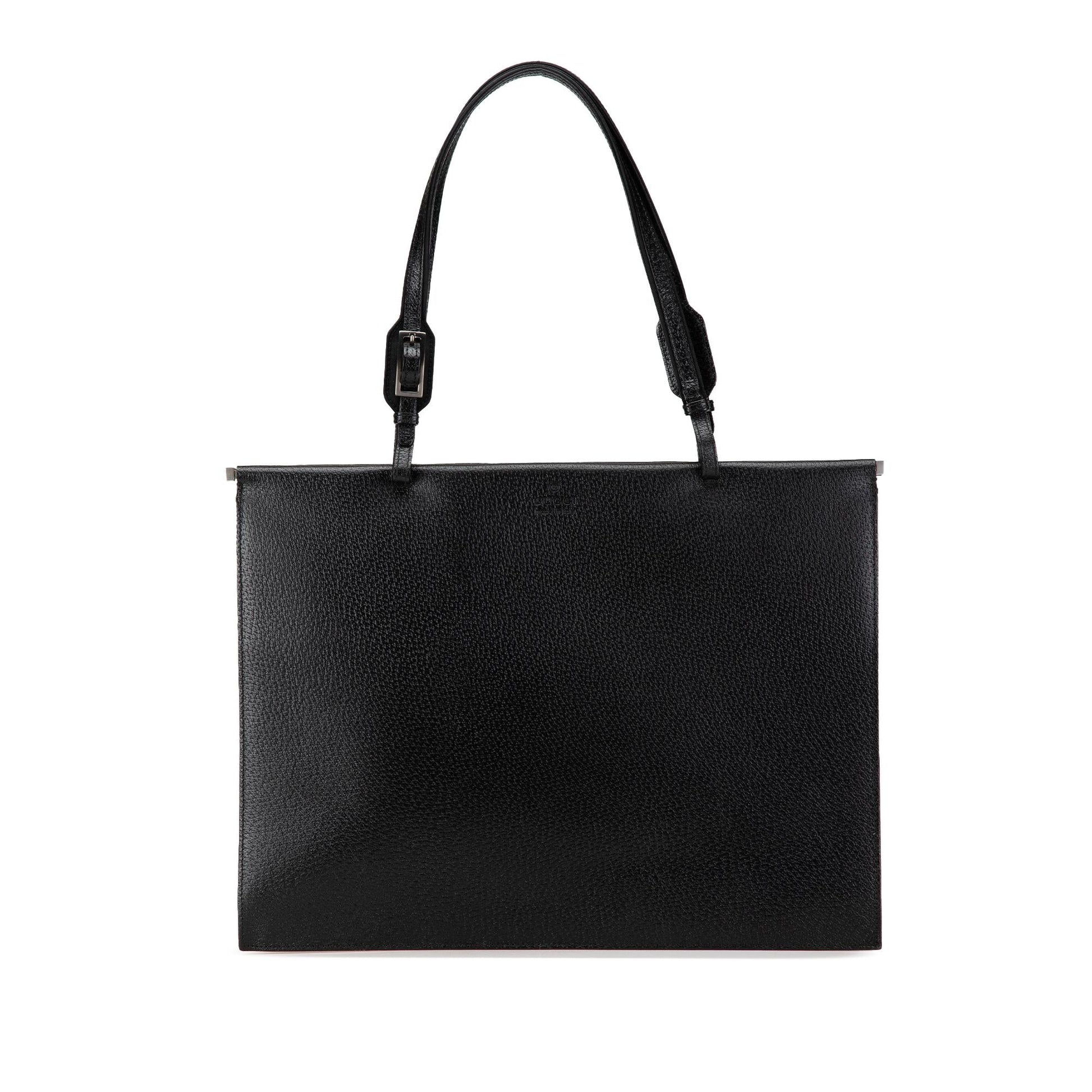 Gucci Leather Calf Black Tote Bag