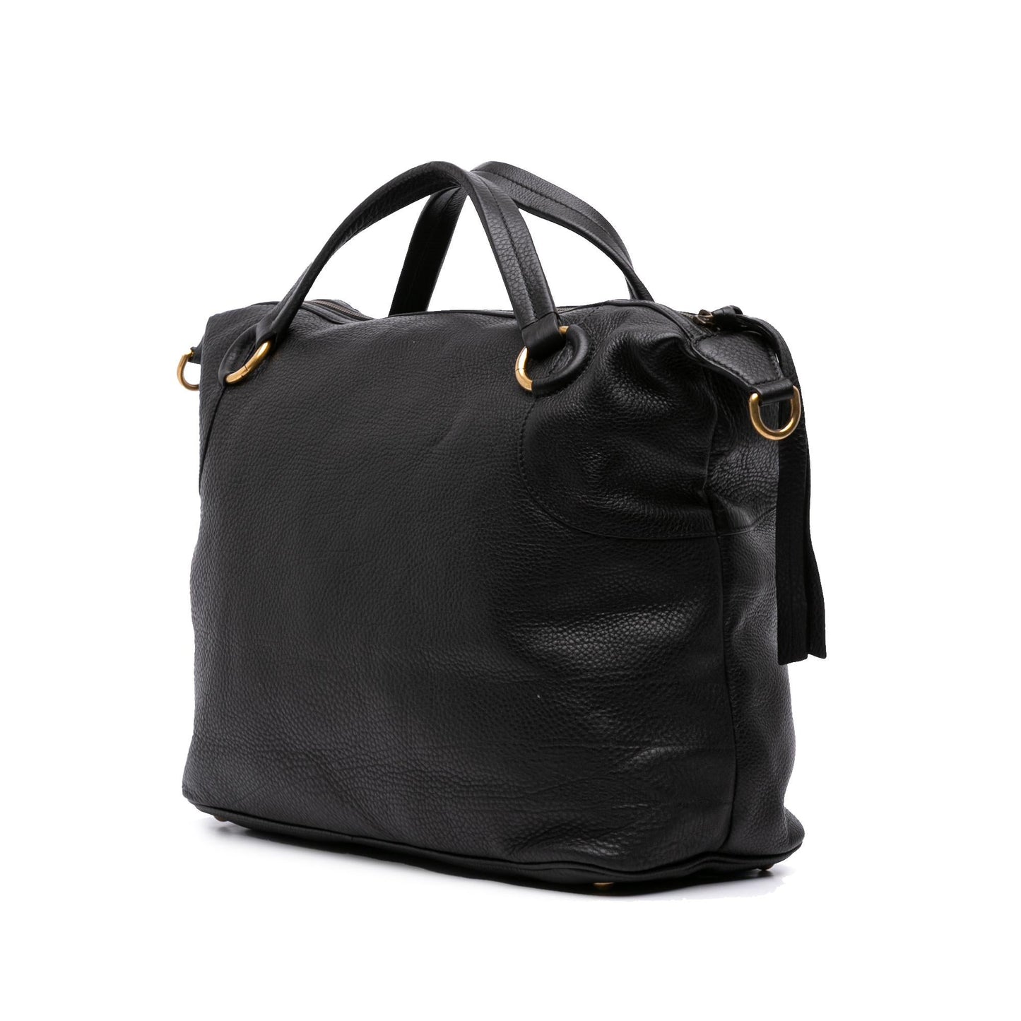 Gucci Twill Leather Travel Bag
