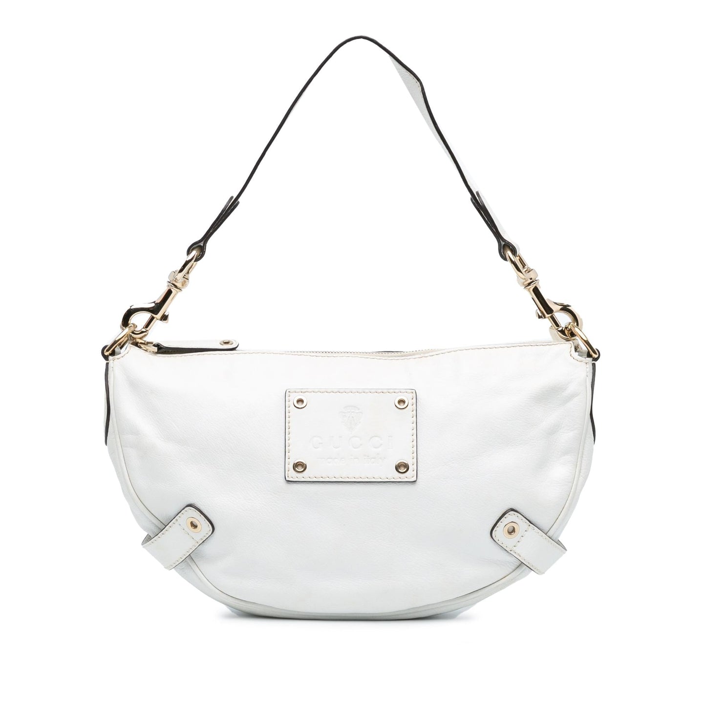 Gucci Voyager SHG-qEwa7k Leather Calf White Shoulder Bag
