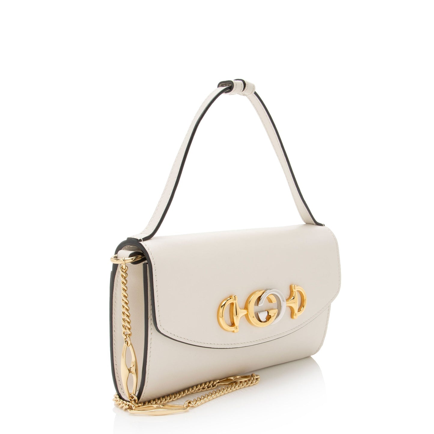 Gucci Zumi Leather White Mini Shoulder Bag