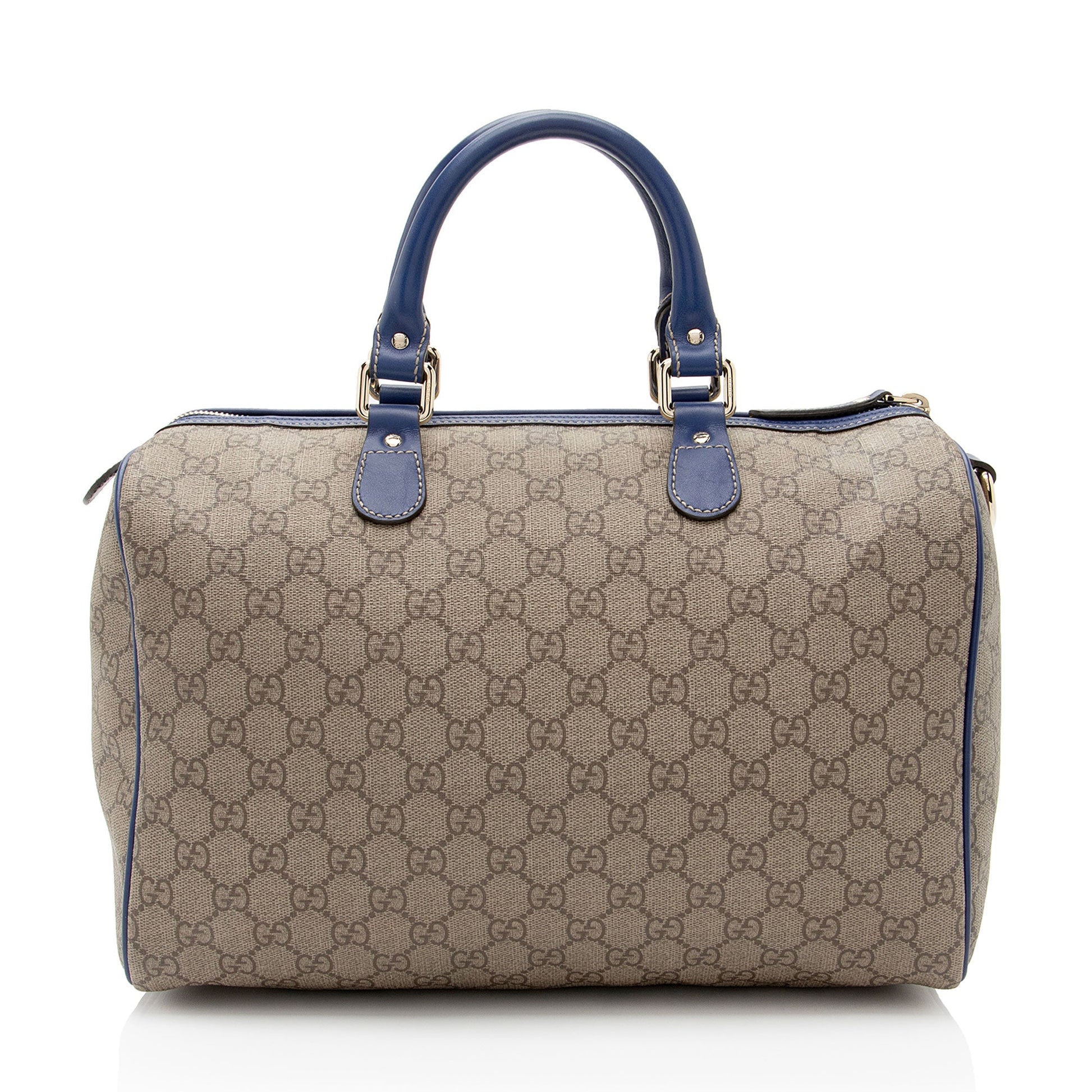 Gucci Limited Edition Unicef America GG Leather Canvas White Beige Satchel Bag