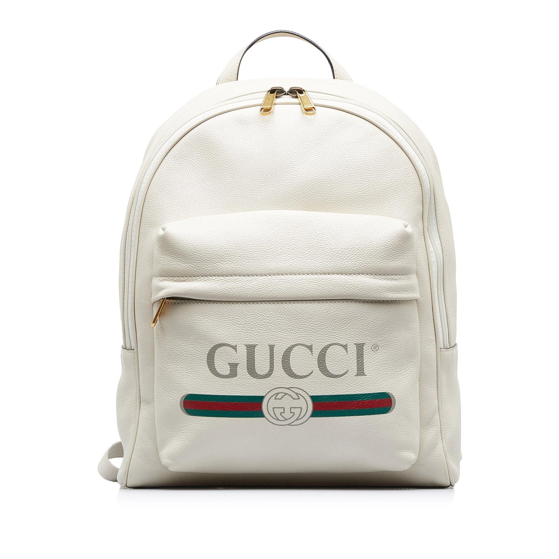 Gucci Backpack SHG-gROKQY Calf White Logo