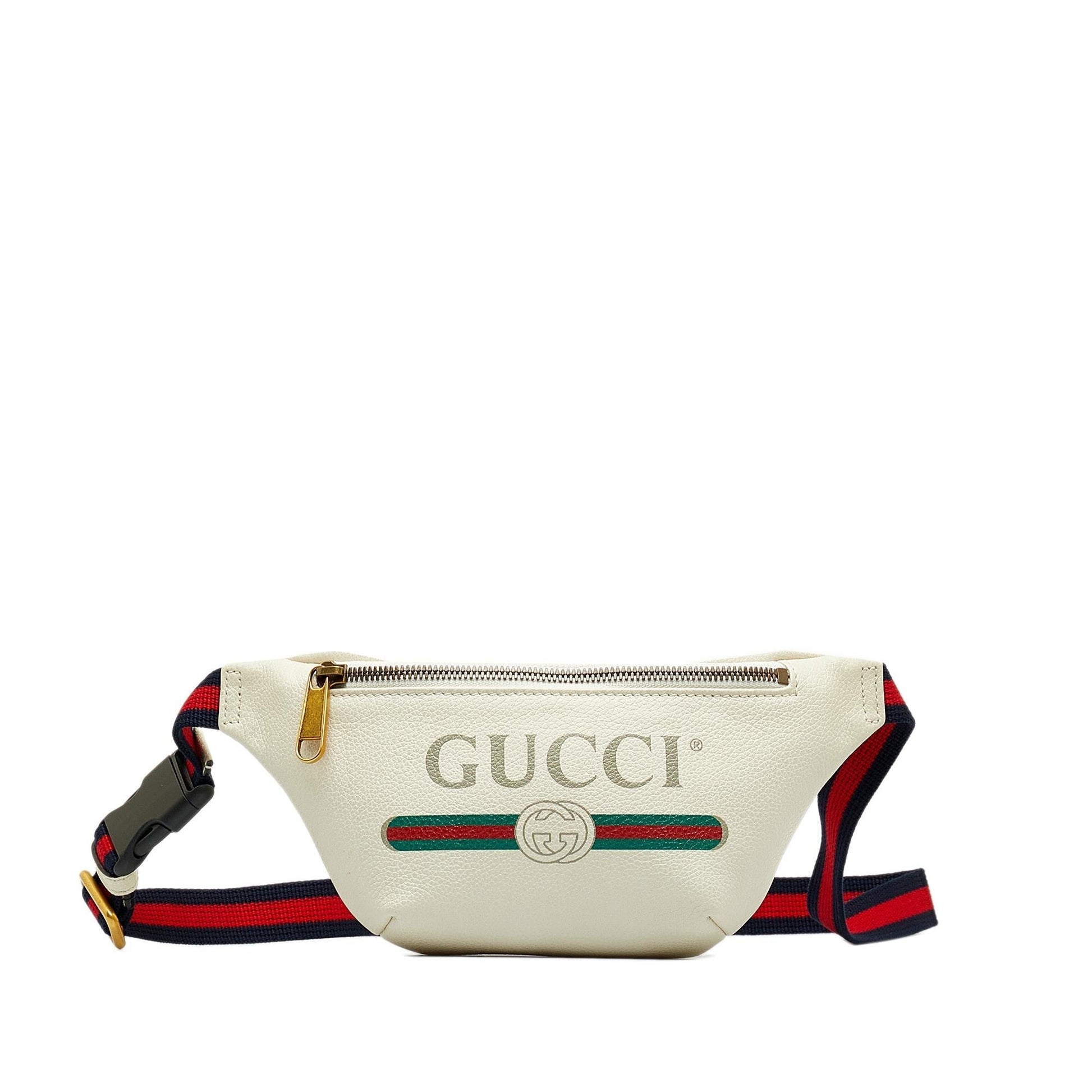 Gucci Belt SHG-hE8bsr Calf White Logo Accessory