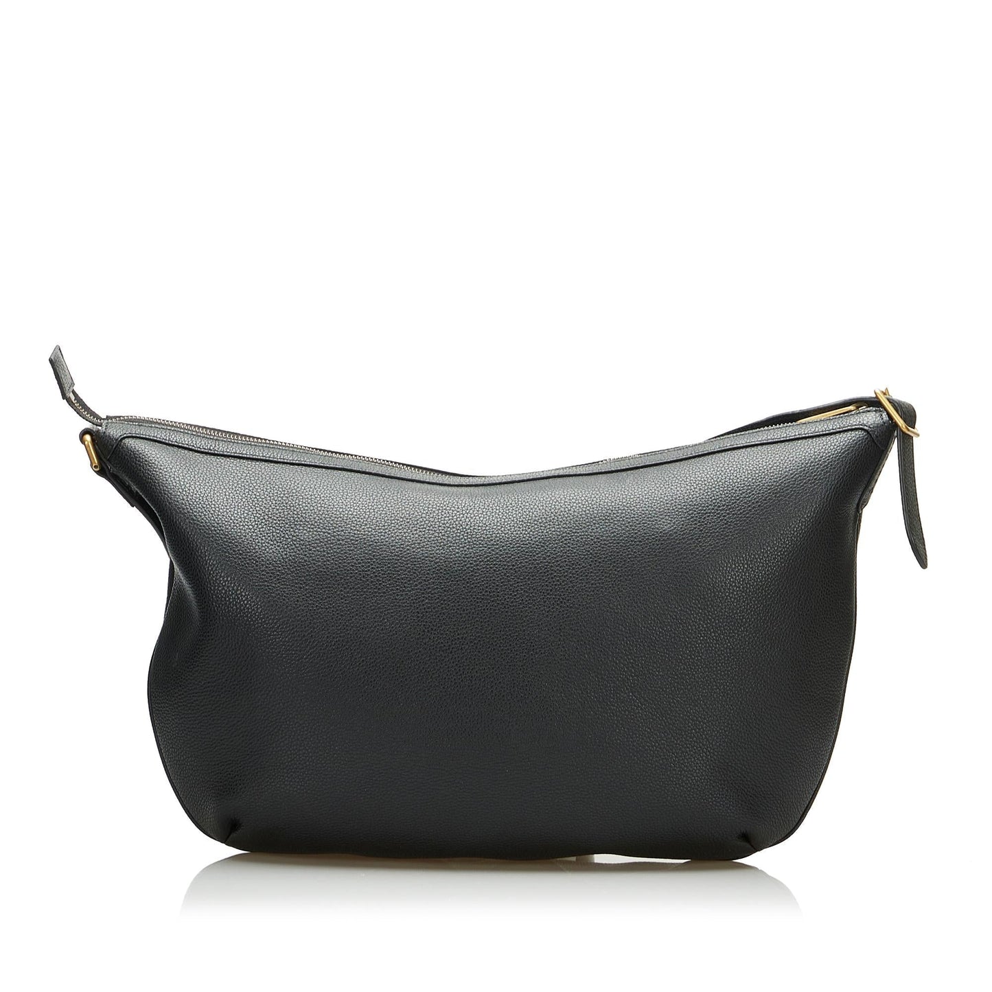 Gucci Half Moon SHG-FIF1Za Calf Black Logo Shoulder Bag