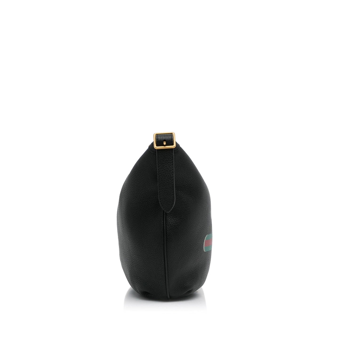 Gucci Half Moon SHG-yiN9Q7 Calf Black Logo Shoulder Bag