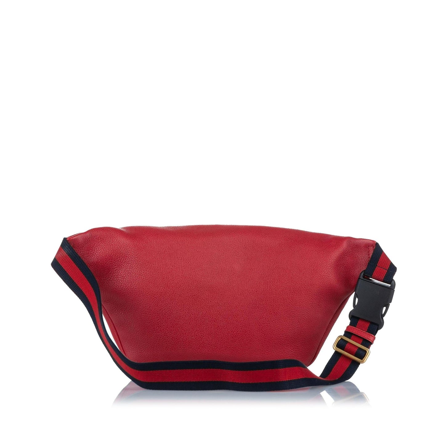 Gucci Belt SHG Leather Calf Red Logo Accessory