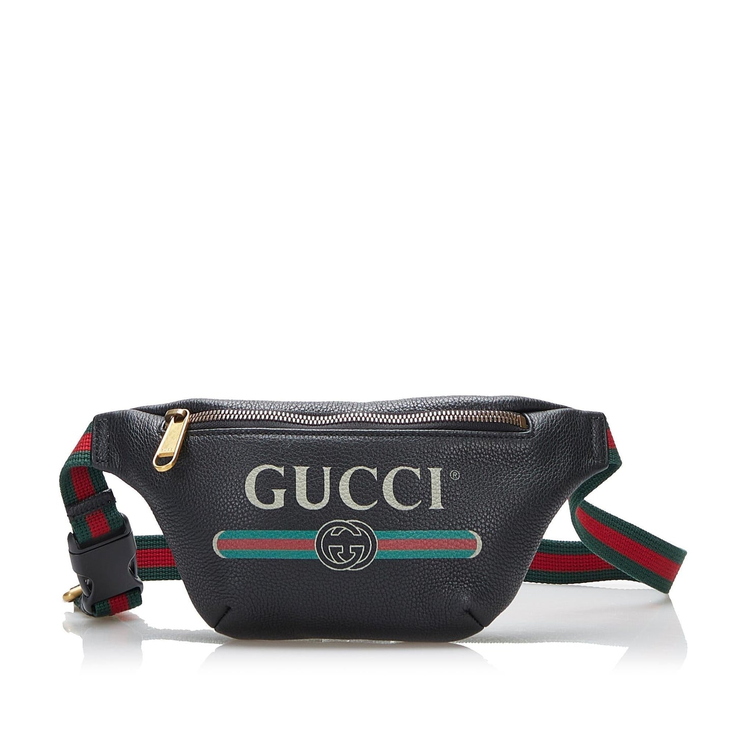Gucci Belt SHG Leather Calf Black Logo Accessory